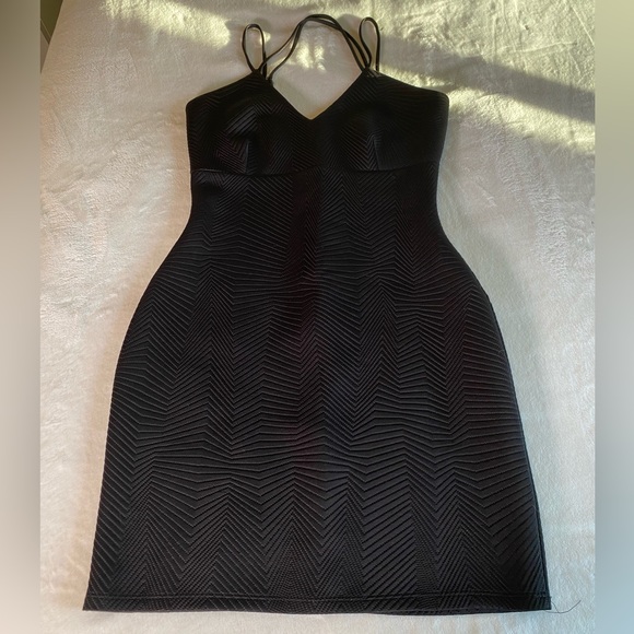 Black Spaghetti Strap Strapy Bodycon Dresses - Picture 5 of 13